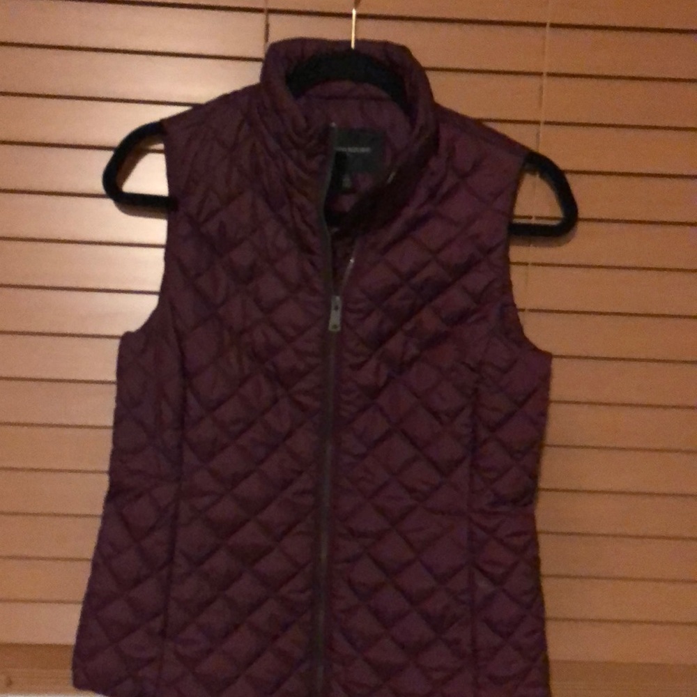 XS new no tags Banana Republic plum vest